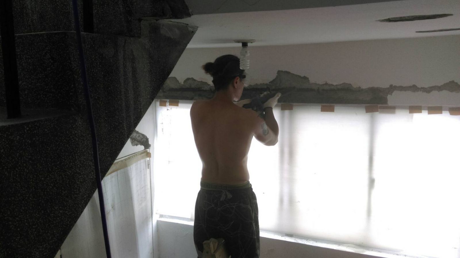 表層粉層吹淨清理