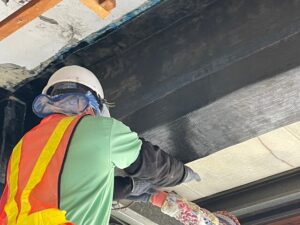 柱、梁碳纖維貼附Y向(4)