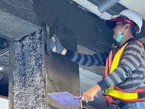 泥膏打底(粗批)