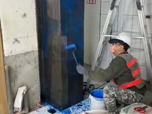 Epoxy面塗滾塗搭接